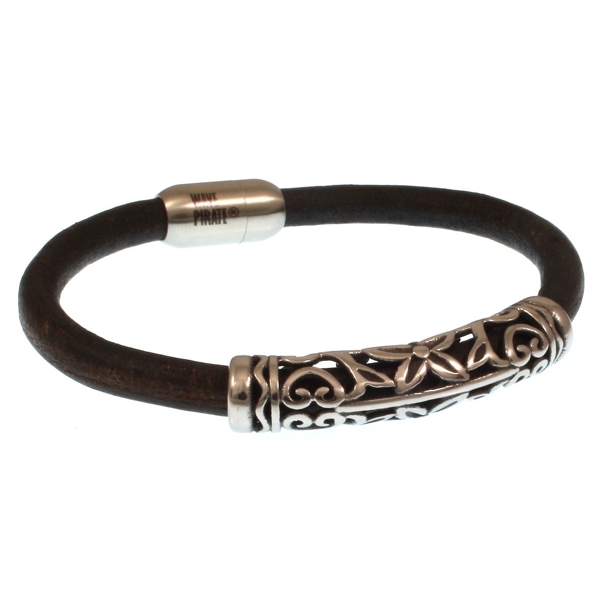 lederarmband-herren-braun-sylt-xo-massiv-Edelstahlverschluss-vorn-wavepirate-shop-r