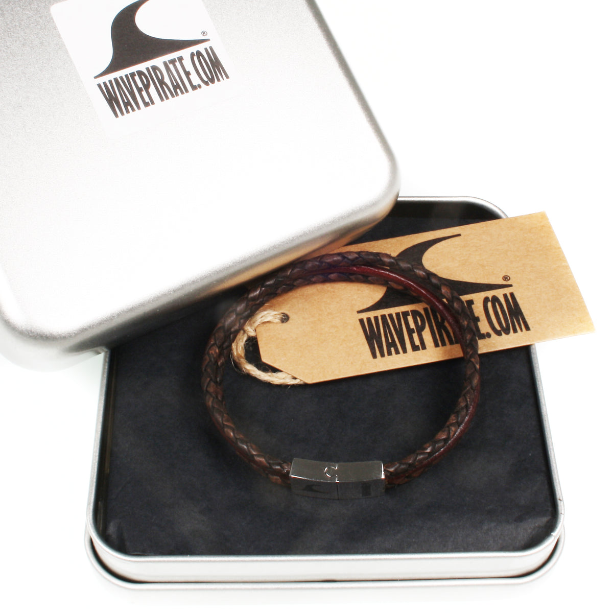 lederarmband-herren-braun-trio-geflochten-Edelstahlverschluss-geschenkverpackung-wavepirate-shop-f