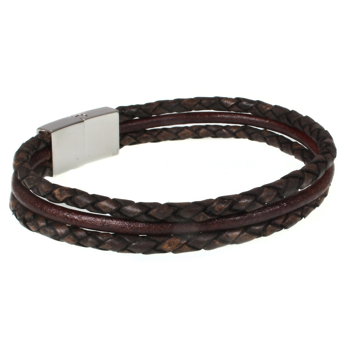 lederarmband-herren-braun-trio-geflochten-Edelstahlverschluss-hinten-wavepirate-shop-f