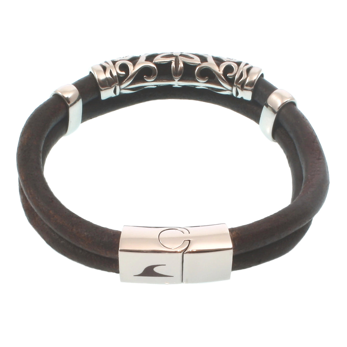 lederarmband-herren-braun-xo-massiv-Edelstahlverschluss-hinten-wavepirate-shop-r-1