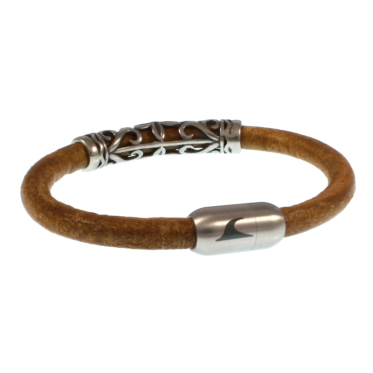 lederarmband-herren-cognac-sylt-xo-massiv-Edelstahlverschluss-hinten-wavepirate-shop-r