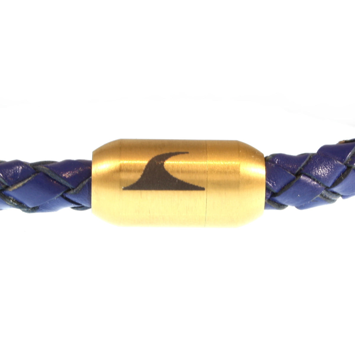 lederarmband-herren-damen-blau-gold-sylt-geflochten-Edelstahlverschluss-detail-wavepirate-shop-f