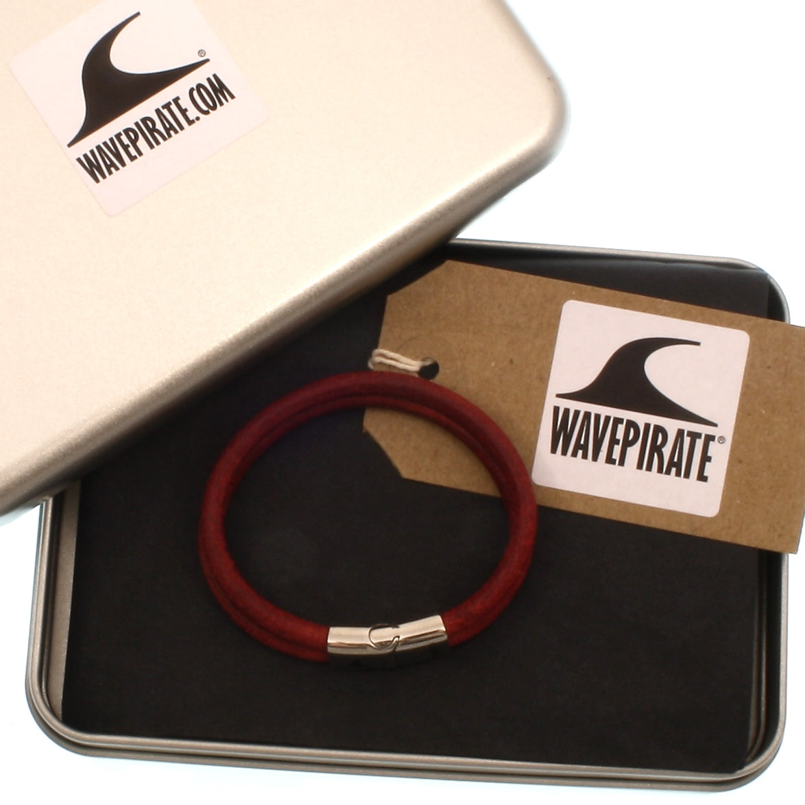 lederarmband-herren-damen-bordeaux-swell-massiv-Edelstahlverschluss-geschenkverpackung-wavepirate-shop-r1