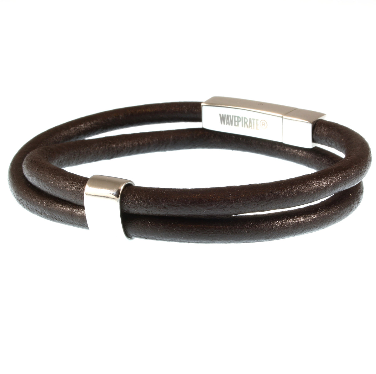 lederarmband-herren-damen-braun-two-massiv-Edelstahlverschluss-hinten-wavepirate-shop-r