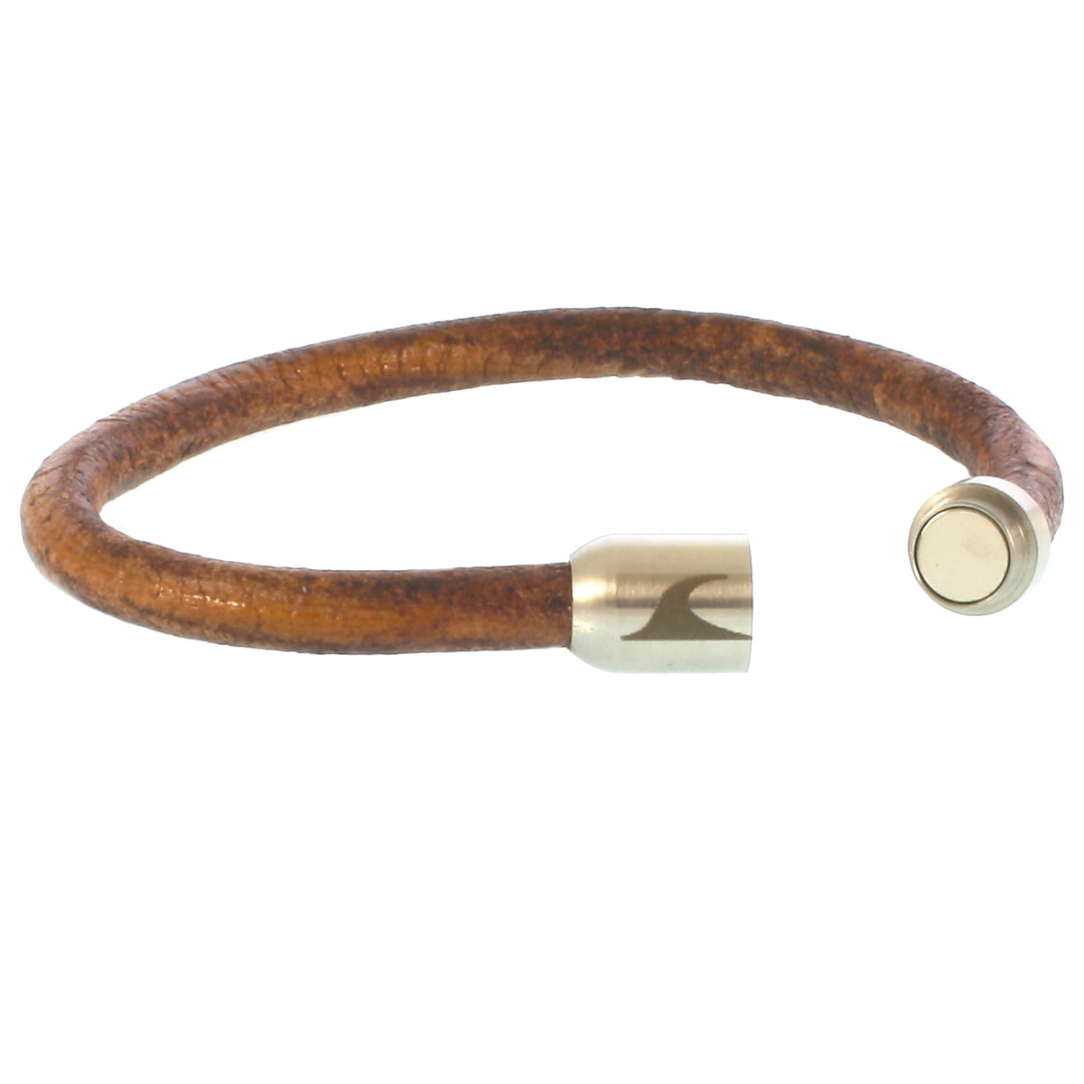 lederarmband-herren-damen-cognac-silber-sylt-massiv-Edelstahlverschluss-offen-wavepirate-shop-r