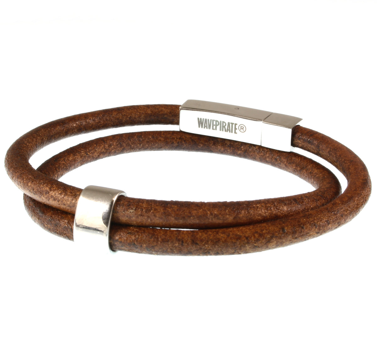 lederarmband-herren-damen-cognac-two-massiv-Edelstahlverschluss-hinten-wavepirate-shop-r