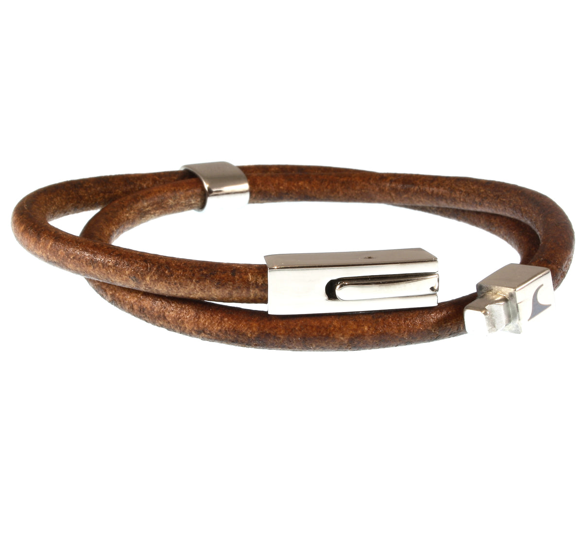 lederarmband-herren-damen-cognac-two-massiv-Edelstahlverschluss-offen-wavepirate-shop-r