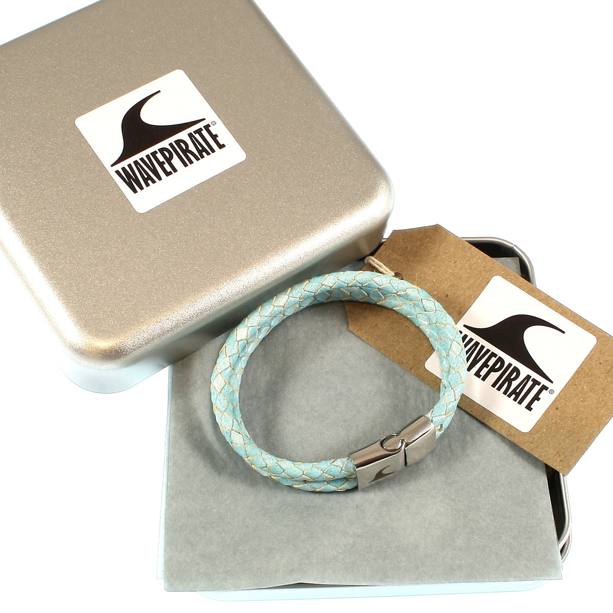 lederarmband-herren-damen-hellblau-ice-swell-geflochten-Edelstahlverschluss-geschenkverpackung-wavepirate-shop-mx1