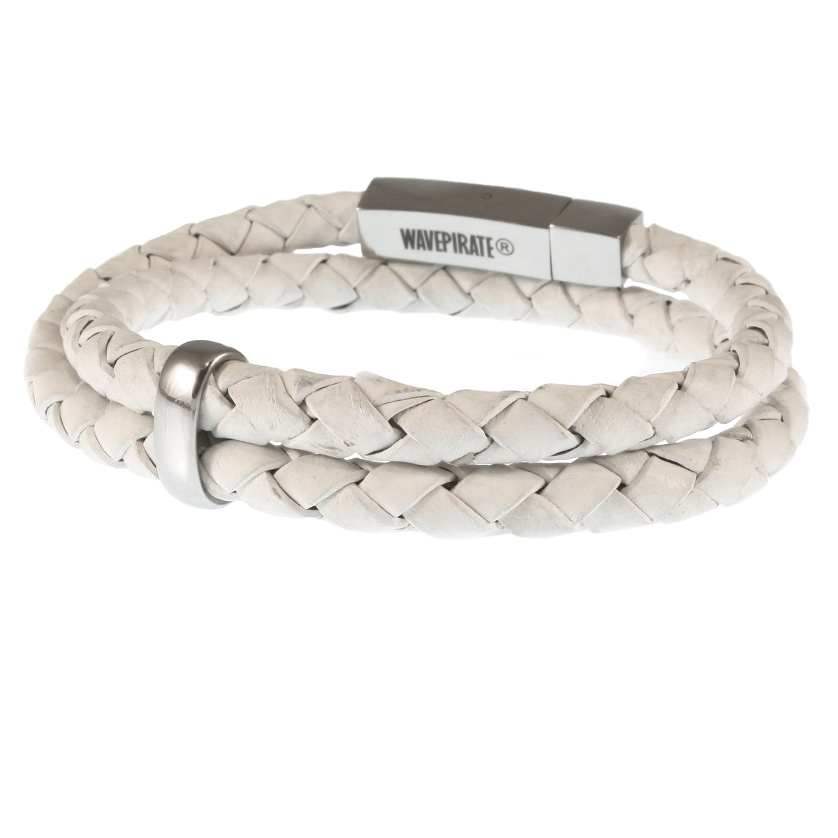 lederarmband-herren-damen-weiss-two-geflochten-Edelstahlverschluss-hinten-wavepirate-shop-f