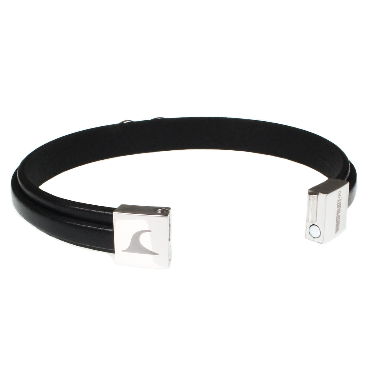 lederarmband-herren-schwarz-schwarz-infinity-Edelstahlverschluss-offen-wavepirate-shop