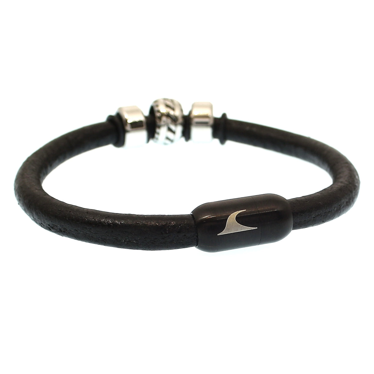 lederarmband-herren-schwarz-steel-massiv-Edelstahlverschluss-hinten-wavepirate-shop-r