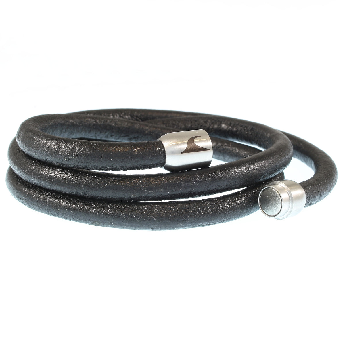 lederarmband-herren-schwarz-storm-massiv-Edelstahlverschluss-offen-wavepirate-shop-r