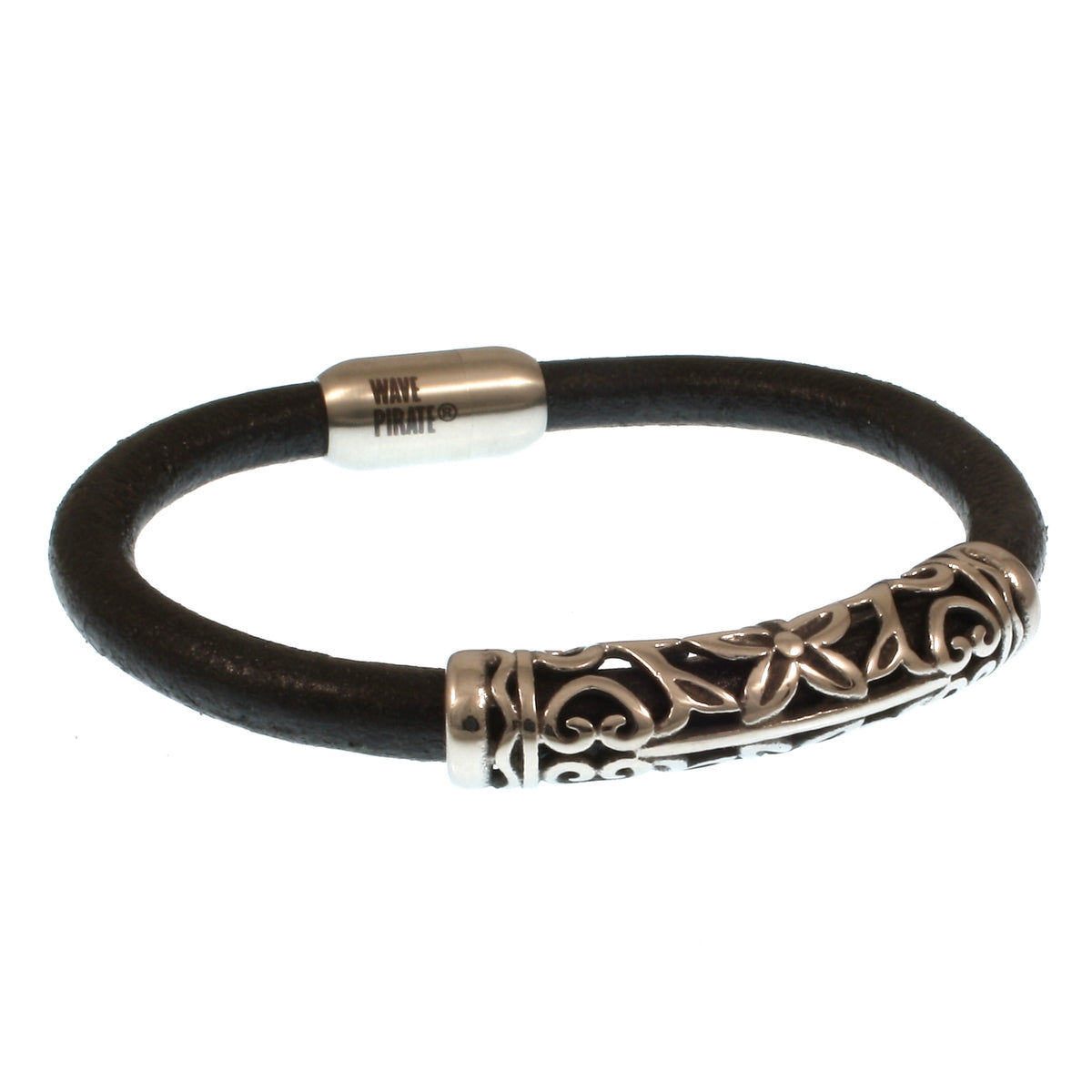 lederarmband-herren-schwarz-sylt-xo-massiv-Edelstahlverschluss-vorn-wavepirate-shop-r