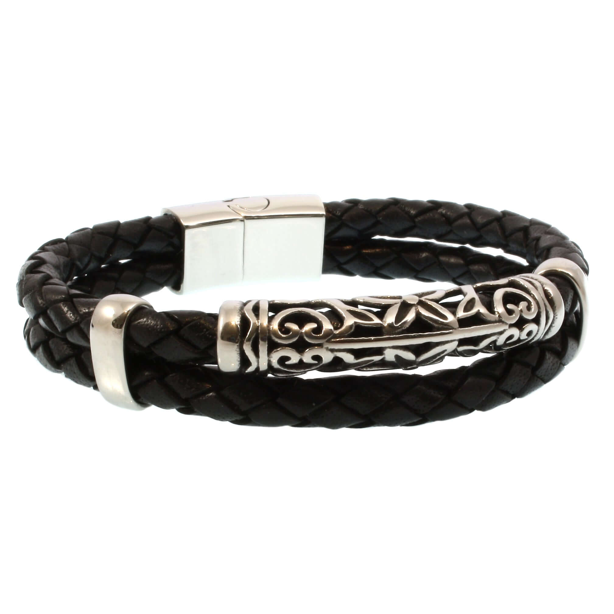 Lederarmband ‚Fluch Der Karibik‘ – 4,7 Cm Breit, Rot, Biologisch Gegerbt, Größe 16–25 Cm