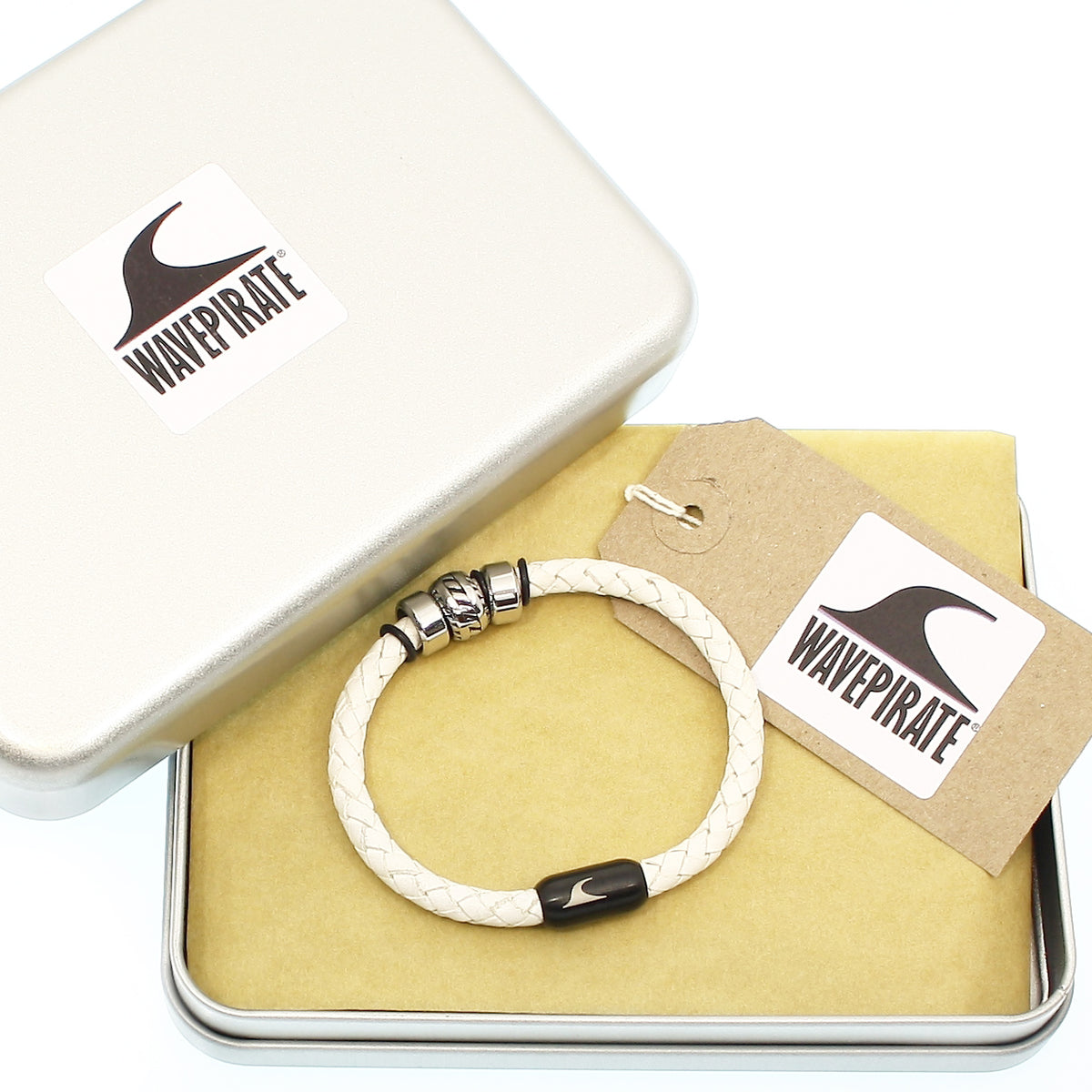 lederarmband-herren-weiss-schwarz-steel-geflochten-Edelstahlverschluss-geschenkverpackung-wavepirate-shop-f