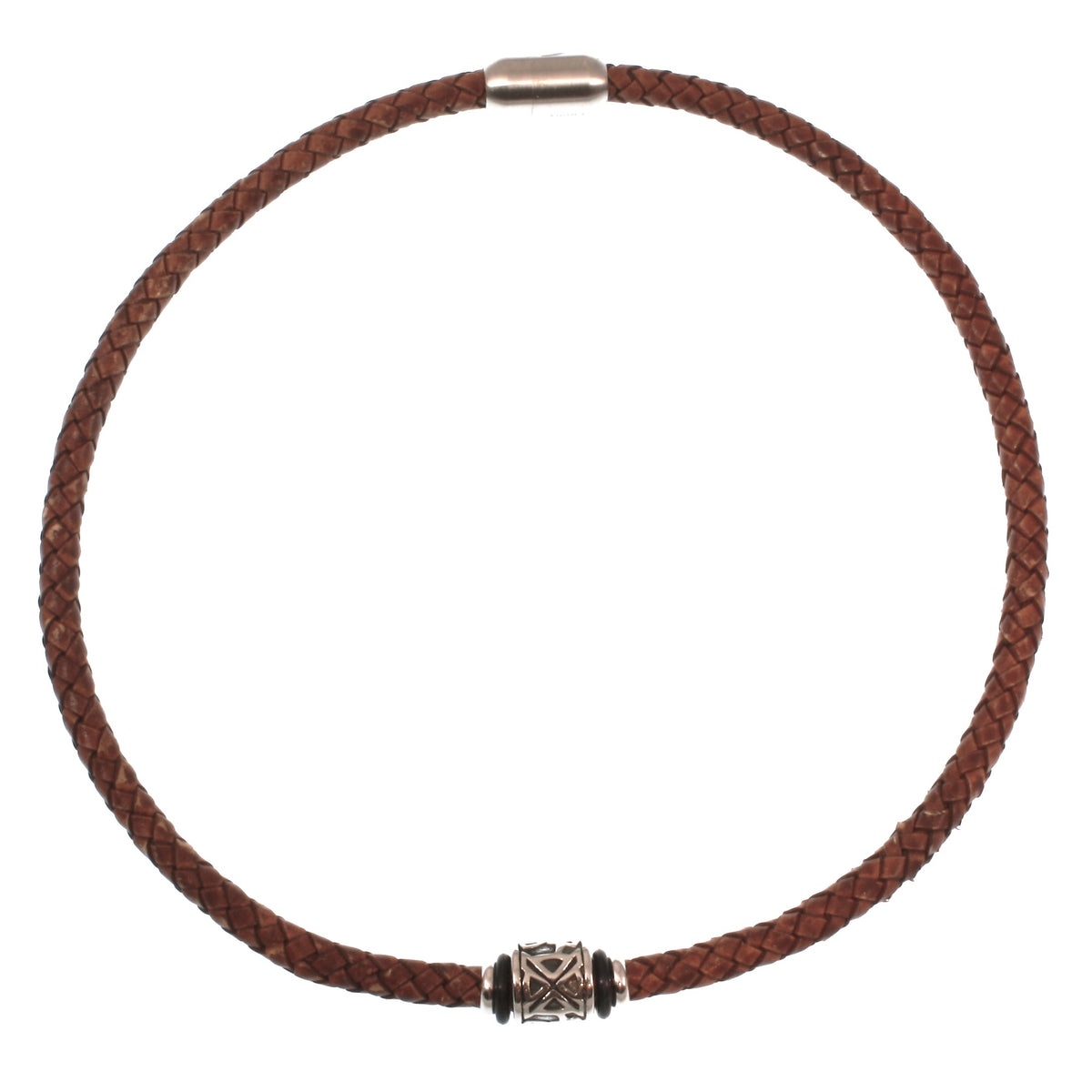 lederhalskette-Herren-damen-cognac-braun-shine-geflochten-Edelstahlverschluss-vorn-wavepirate-shop-f