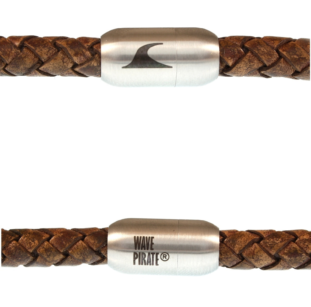 lederhalskette-herren-cognac-silber-steel-geflochten--Edelstahlverschluss-detail-wavepirate-shop-f