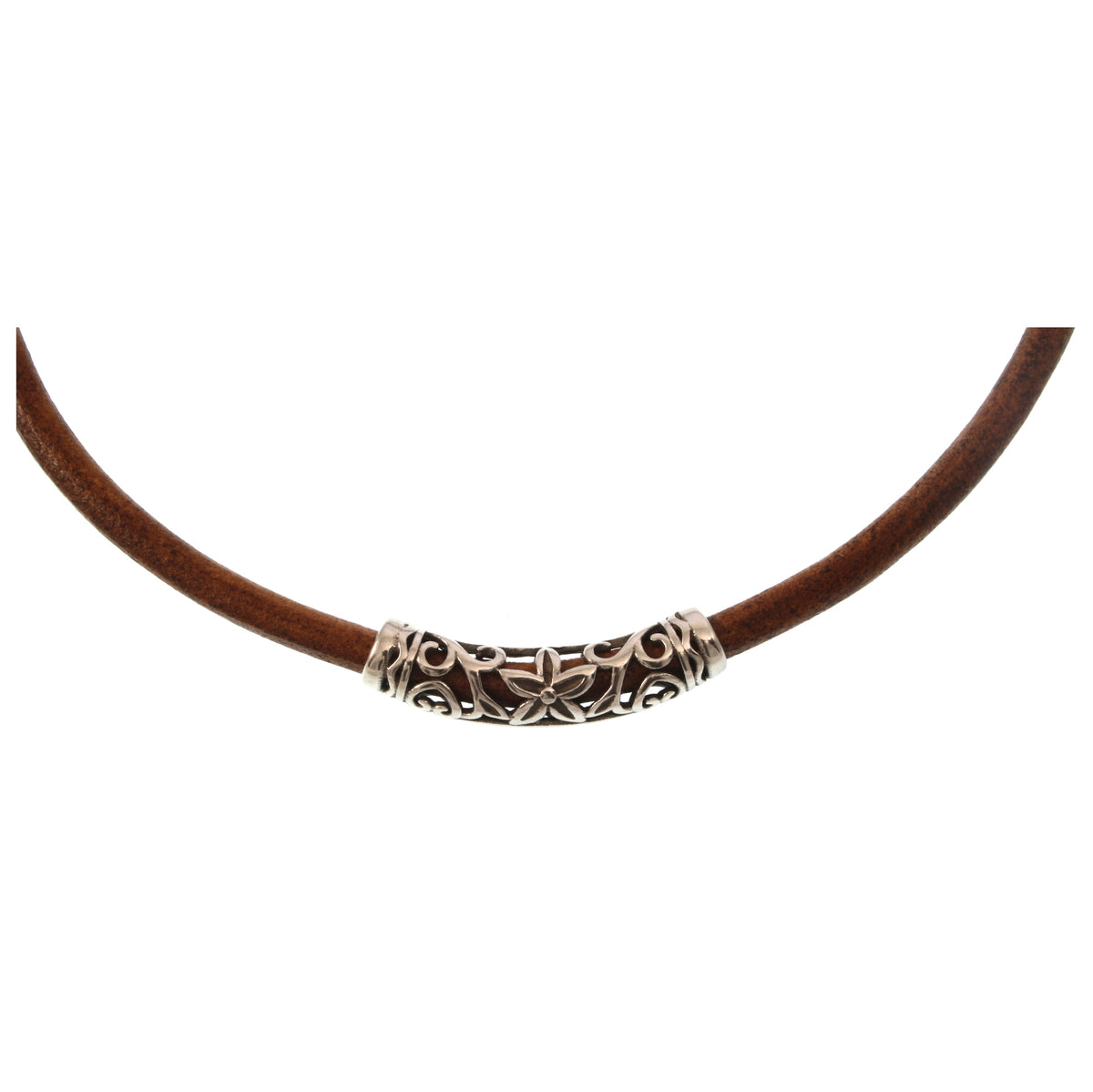lederhalskette-herren-damen-braun-silber-xo-riemen-massiv-Edelstahlverschluss-detail-wavepirate-shop-r