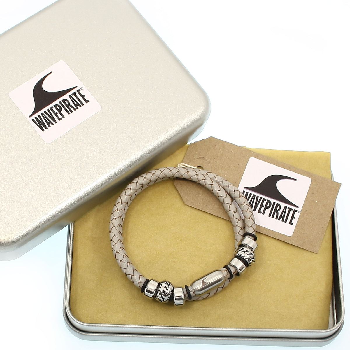 lederhalskette-herren-grau-silber-steel-geflochten-Edelstahlverschluss-geschenkverpackung-wavepirate-shop-f