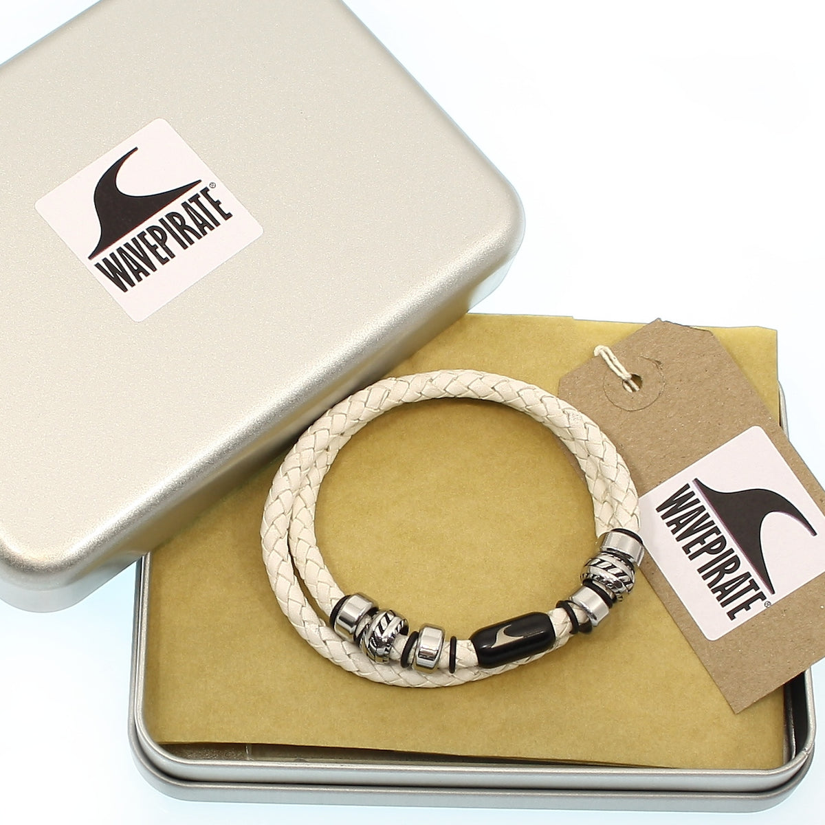 lederhalskette-herren-weiss-schwarz-steel-geflochten-Edelstahlverschluss-geschenkverpackung-wavepirate-shop-f