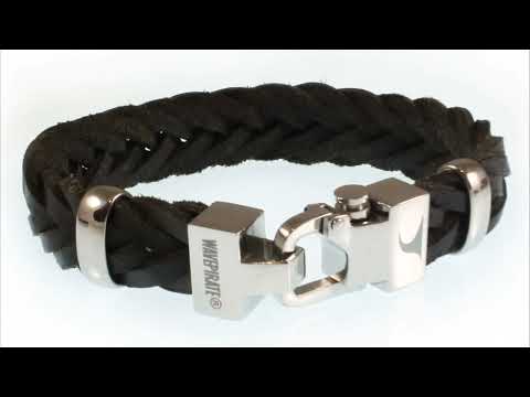 Video WAVEPIRATE Armband TURN Wickelarmband aus Leder oder Segeltau