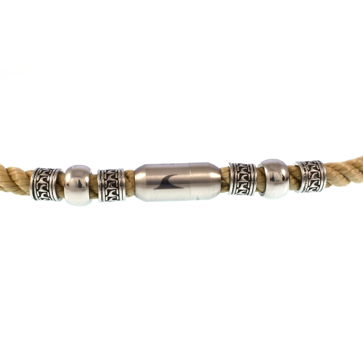 segeltau-halskette-Herren-damen-atoll-beige-natur-silber-kordel-geflochten-Edelstahlverschluss-detail-wavepirate-shop-k