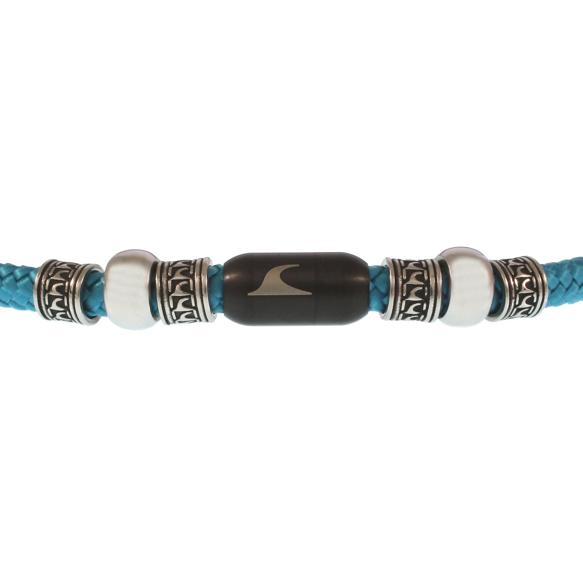 segeltau-halskette-Herren-damen-atoll-blau-schwarz-geflochten-Edelstahlverschluss-detail-wavepirate-shop-st
