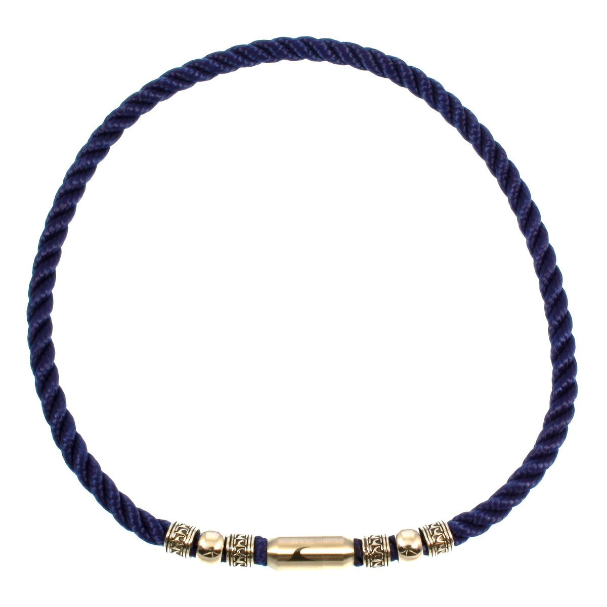 segeltau-halskette-Herren-damen-atoll-blau-silber-geflochten-Edelstahlverschluss-vorn-wavepirate-shop-k