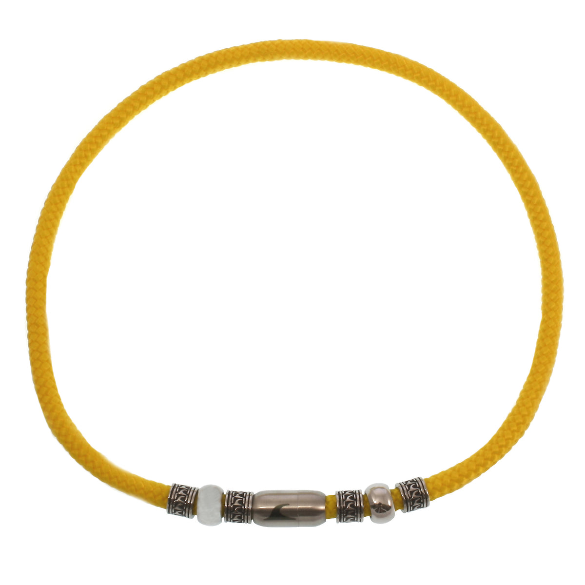 segeltau-halskette-Herren-damen-atoll-gelb-silber-geflochten-Edelstahlverschluss-vorn-wavepirate-shop-st