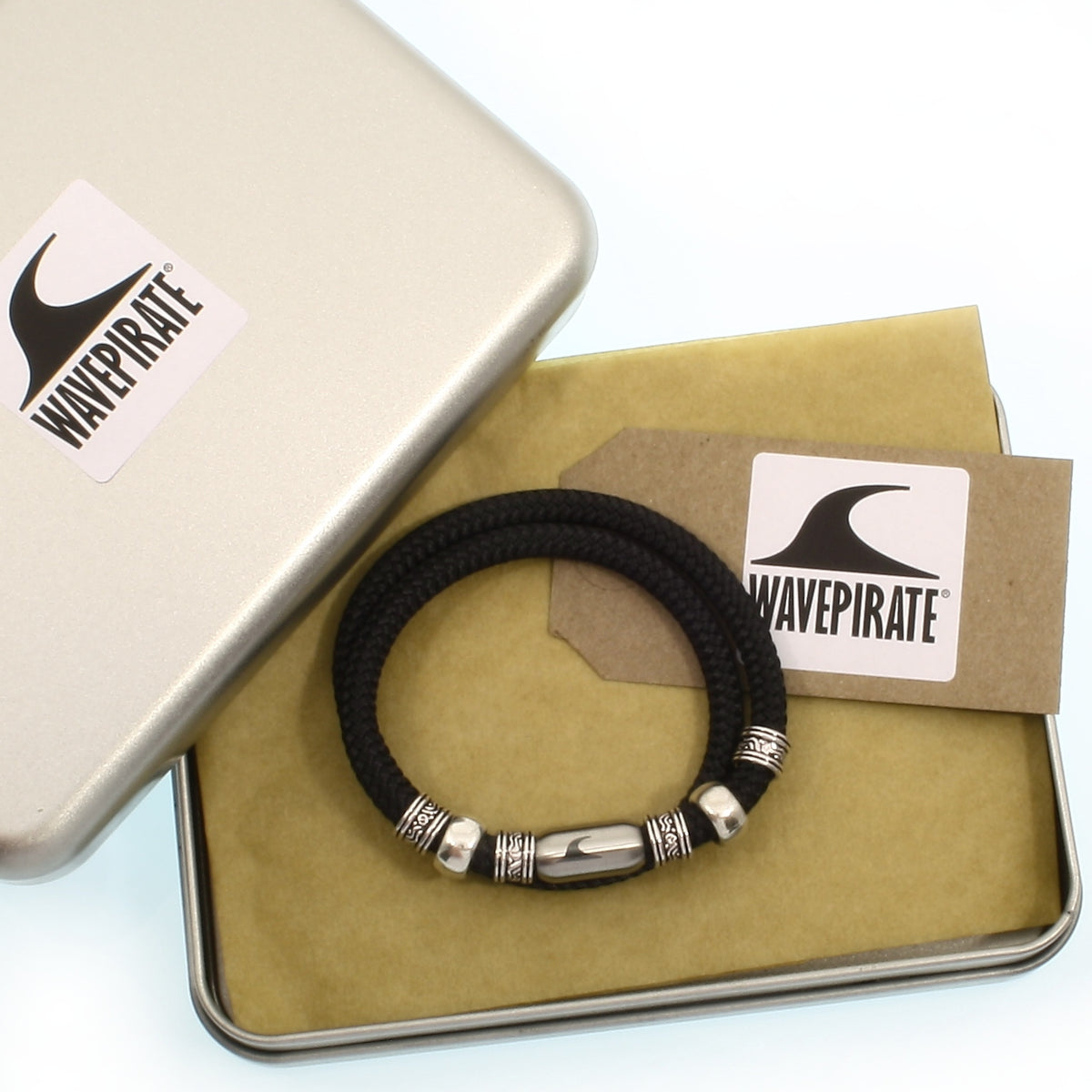 segeltau-halskette-Herren-damen-charm-schwarz-silber-geflochten-Edelstahlverschluss-geschenkverpackung-wavepirate-shop-st
