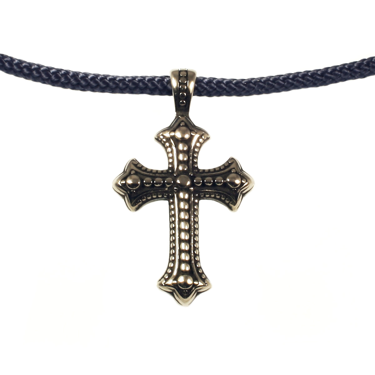 segeltau-halskette-Herren-damen-kreuz-blau-geflochten-Edelstahlverschluss-detail-wavepirate-shop-st
