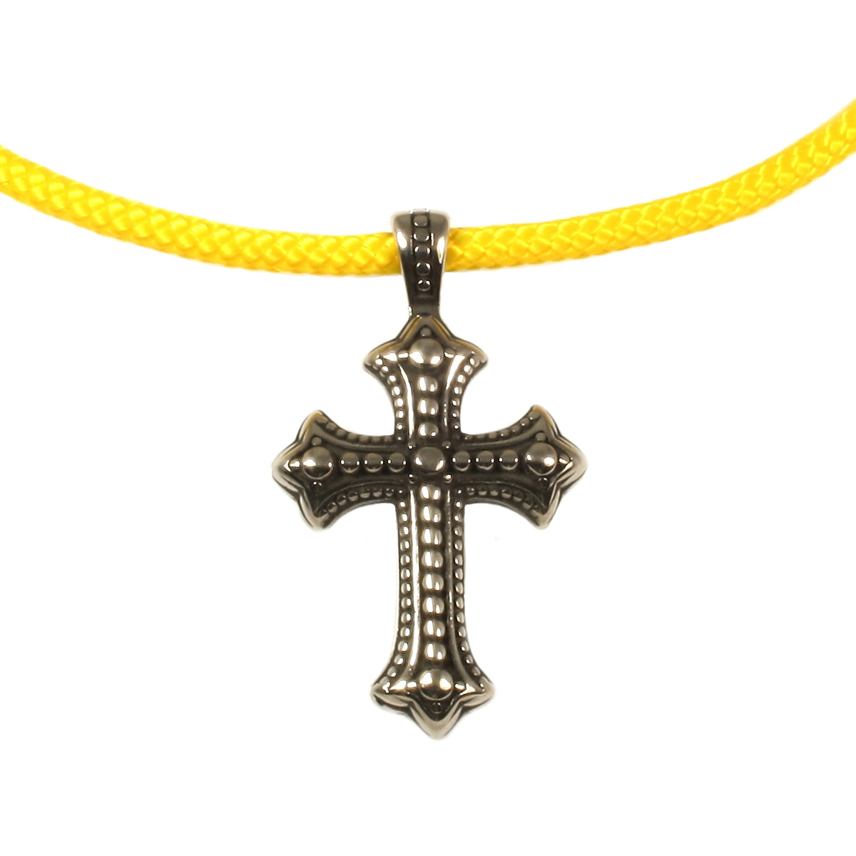 segeltau-halskette-Herren-damen-kreuz-gelb-geflochten-Edelstahlverschluss-detail-wavepirate-shop-st