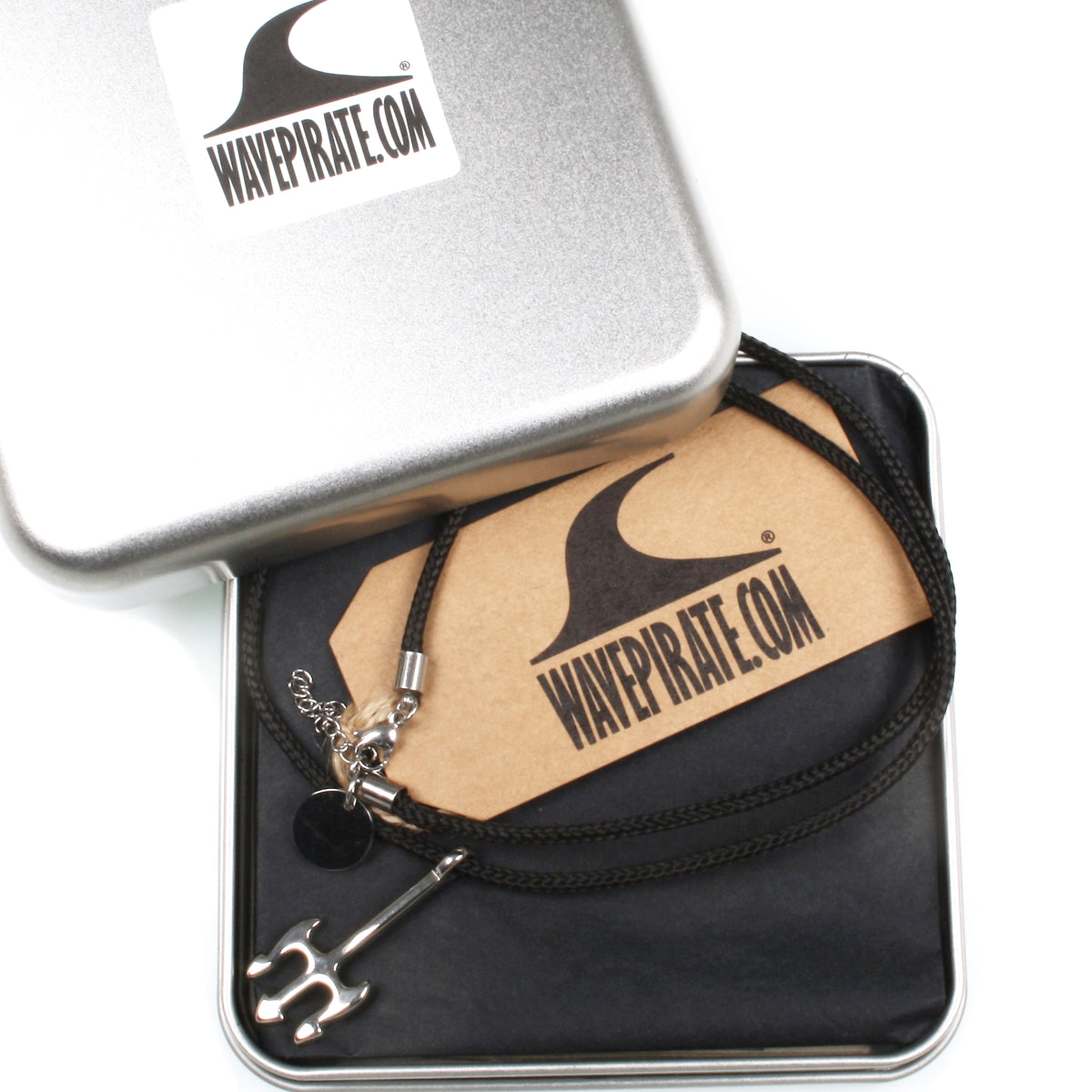 segeltau-halskette-Herren-damen-neptun-schwarz-geflochten-wasserfest-Edelstahlverschluss-geschenkverpackung-wavepirate-shop-st