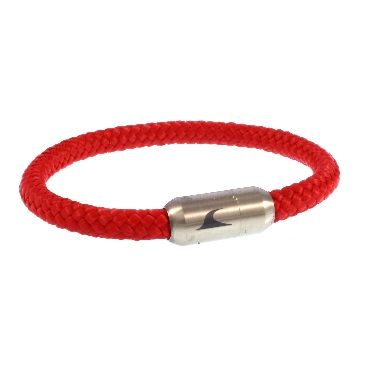 segeltauarmband-damen-herren-rot-silber-sylt-geflochten-Edelstahlverschluss-vorn-wavepirate-shop-st