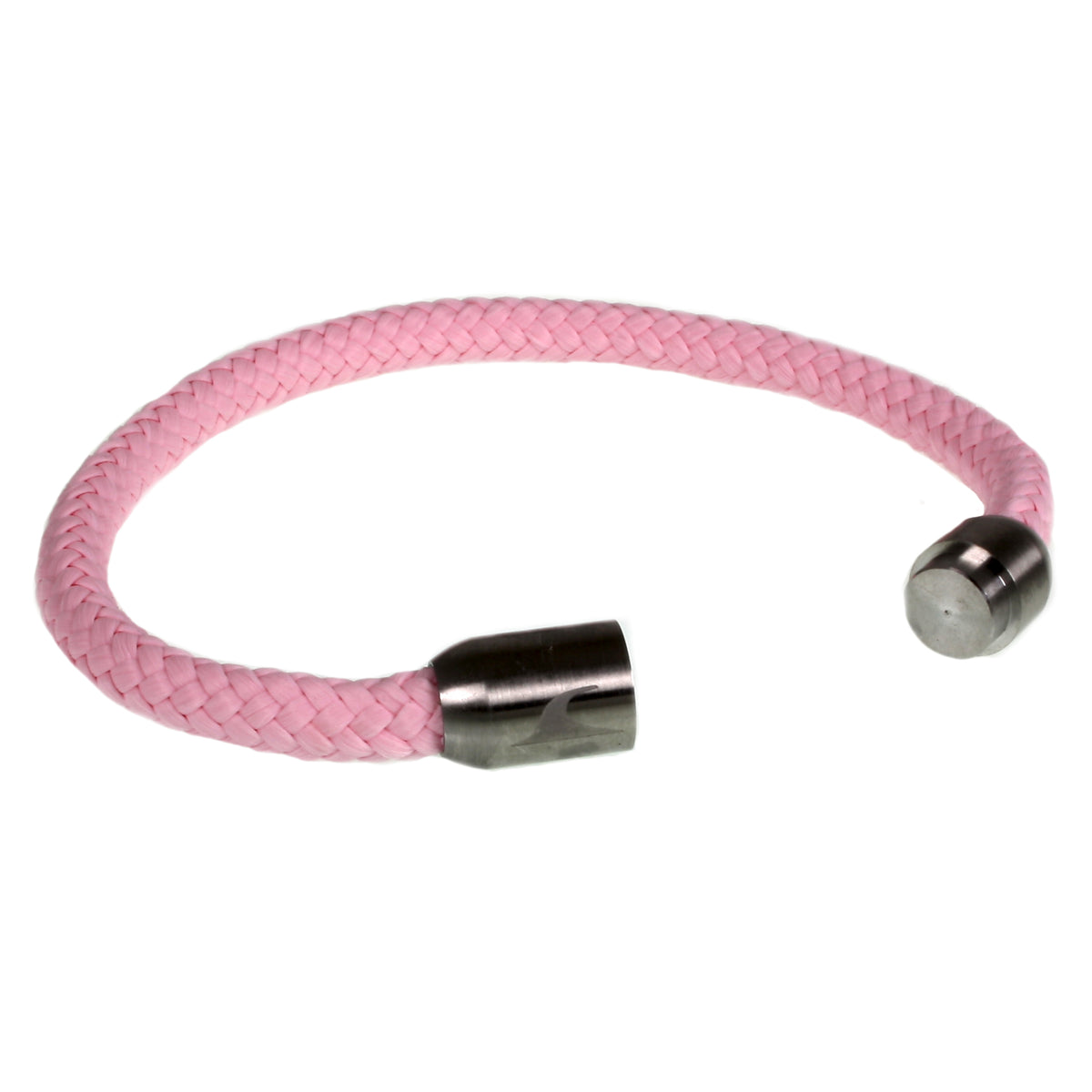 segeltauarmband-damen-rosa-silber-sylt-geflochten-Edelstahlverschluss-offen-wavepirate-shop-st