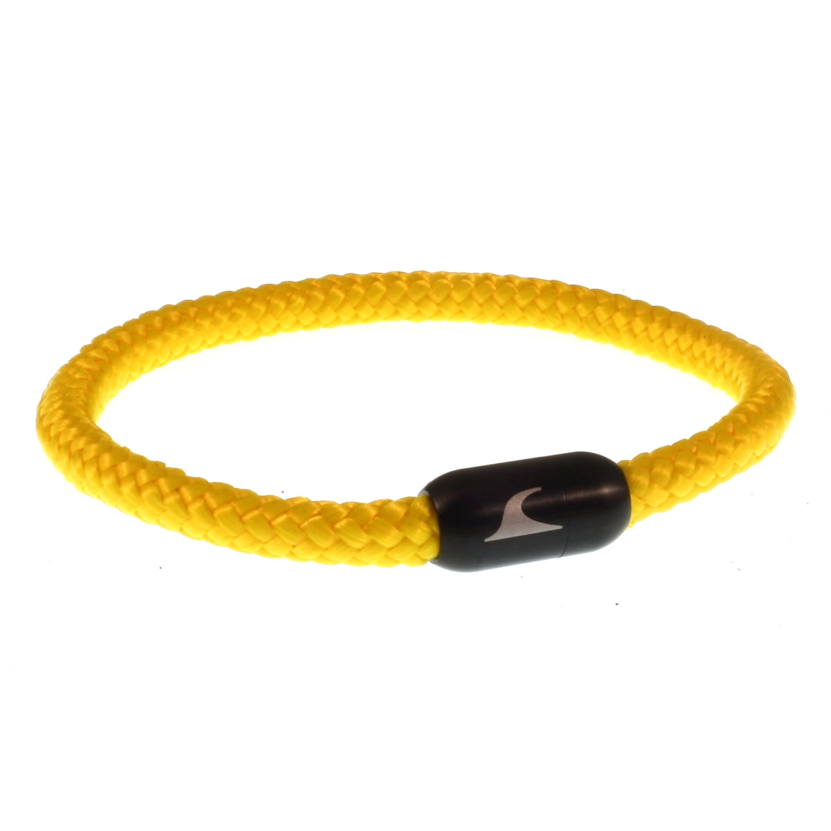 segeltauarmband-herren-damen-gelb-schwarz-sylt-geflochten-Edelstahlverschluss-vorn-wavepirate-shop-st