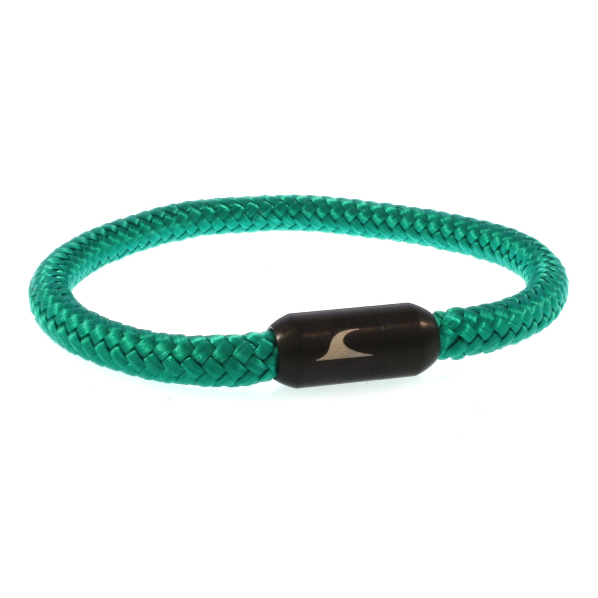 segeltauarmband-herren-damen-gruen-schwarz-sylt-geflochten-Edelstahlverschluss-vorn-wavepirate-shop-st
