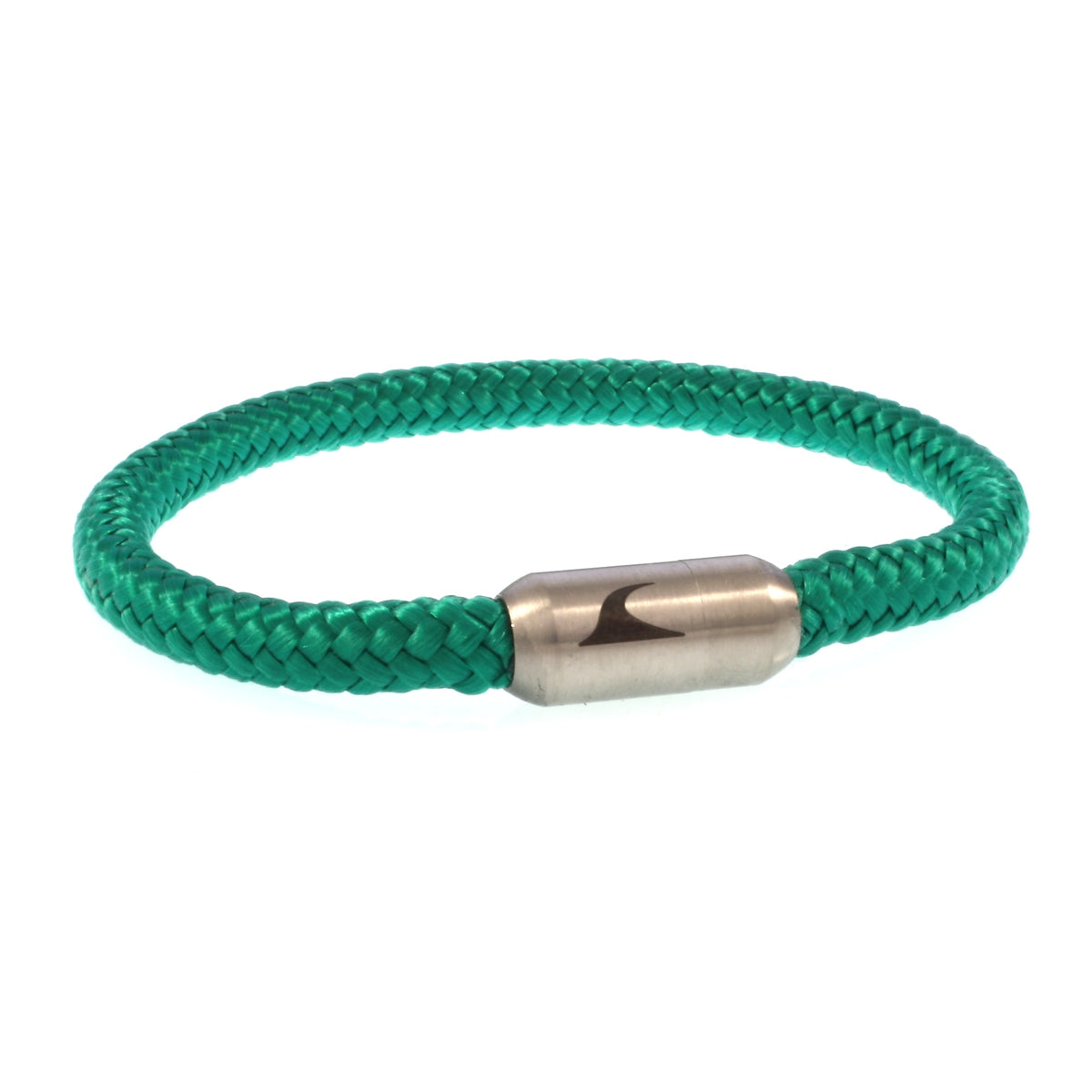 segeltauarmband-herren-damen-gruen-silber-sylt-geflochten-Edelstahlverschluss-vorn-wavepirate-shop-st