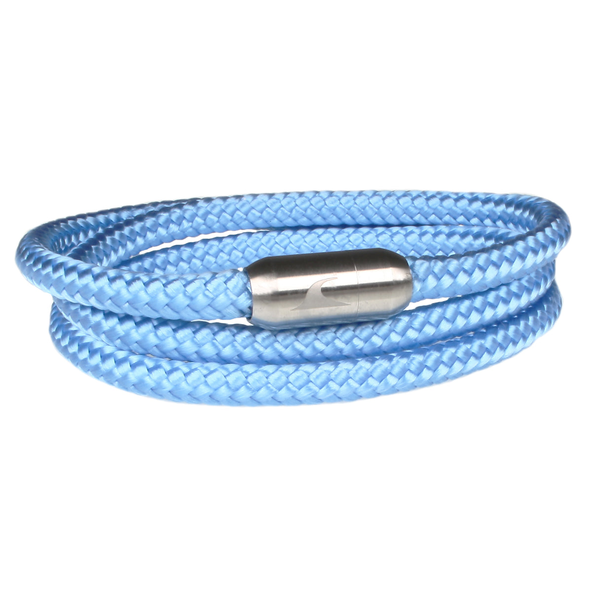 segeltauarmband-herren-damen-hellblau-silber-storm-geflochten-Edelstahlverschluss-vorn-wavepirate-shop-st