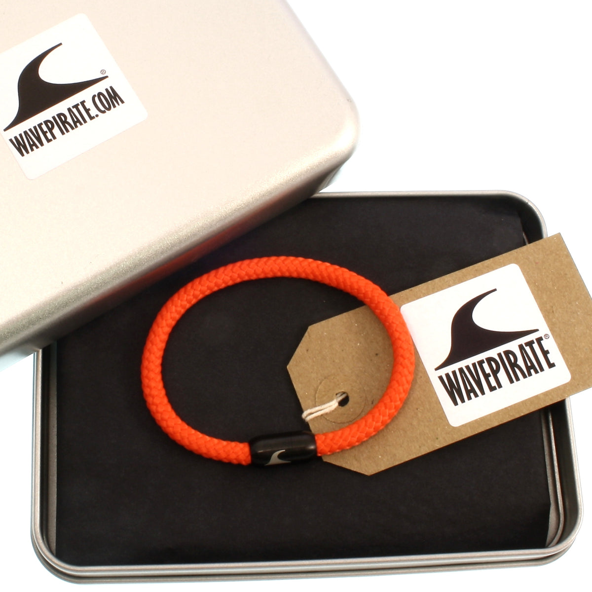 segeltauarmband-herren-damen-orange-schwarz-sylt-geflochten-Edelstahlverschluss-geschenkverpackung-wavepirate-shop-st