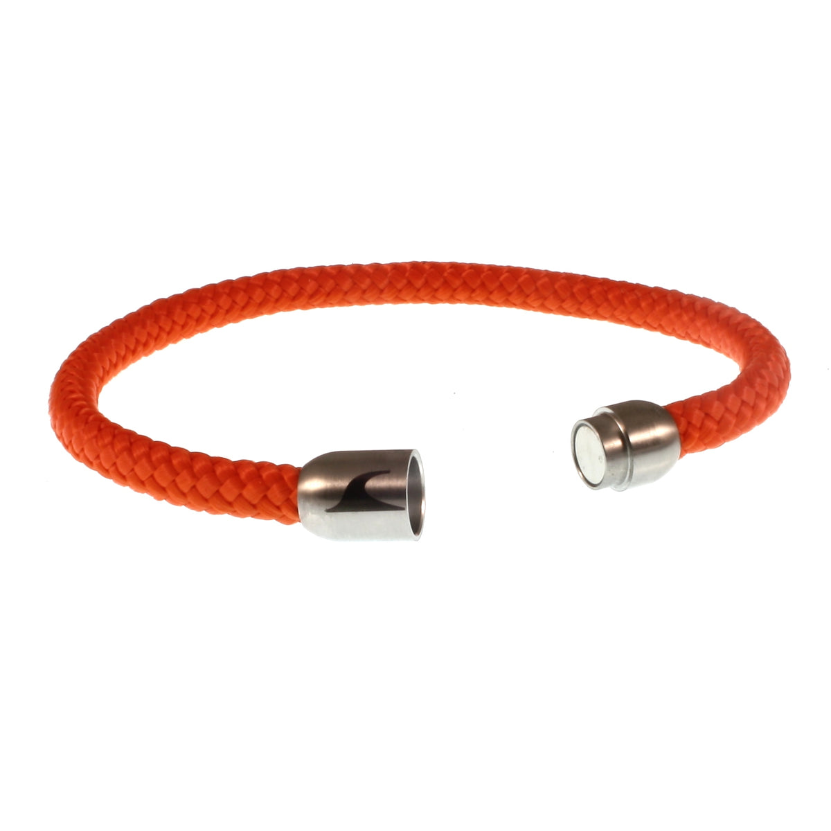 segeltauarmband-herren-damen-orange-silber-sylt-geflochten-Edelstahlverschluss-offen-wavepirate-shop-st