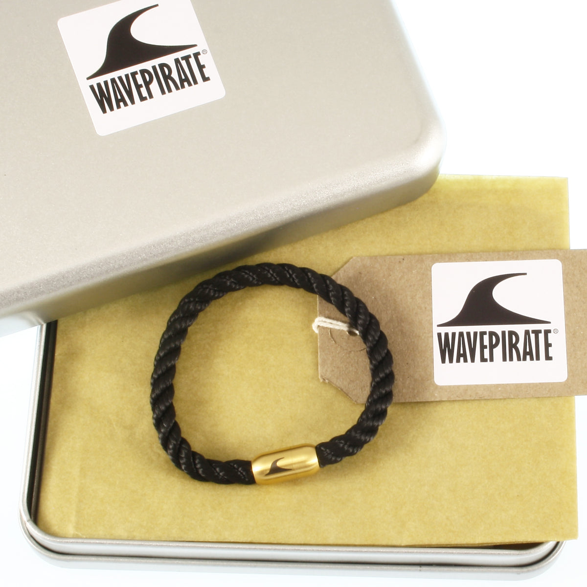 segeltauarmband-herren-damen-schwarz-gold-sylt-kordel-Edelstahlverschluss-geschenkverpackung-wavepirate-shop-k