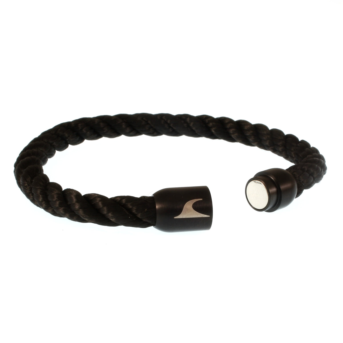 segeltauarmband-herren-damen-schwarz-sylt-kordel-Edelstahlverschluss-offen-wavepirate-shop-k