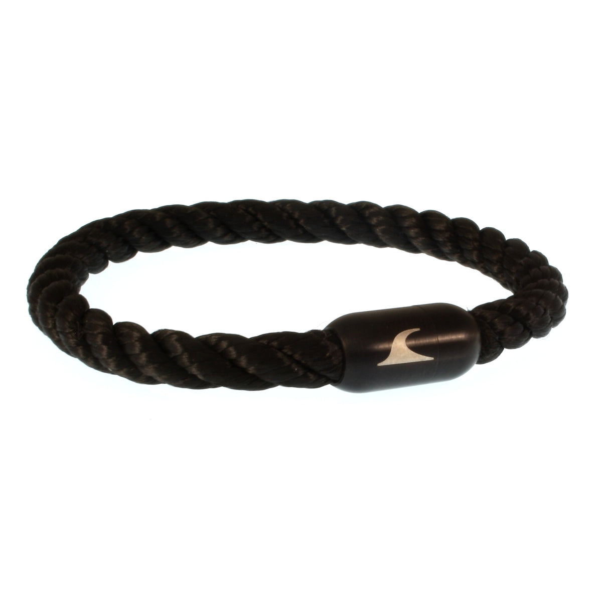 segeltauarmband-herren-damen-schwarz-sylt-kordel-Edelstahlverschluss-vorn-wavepirate-shop-k
