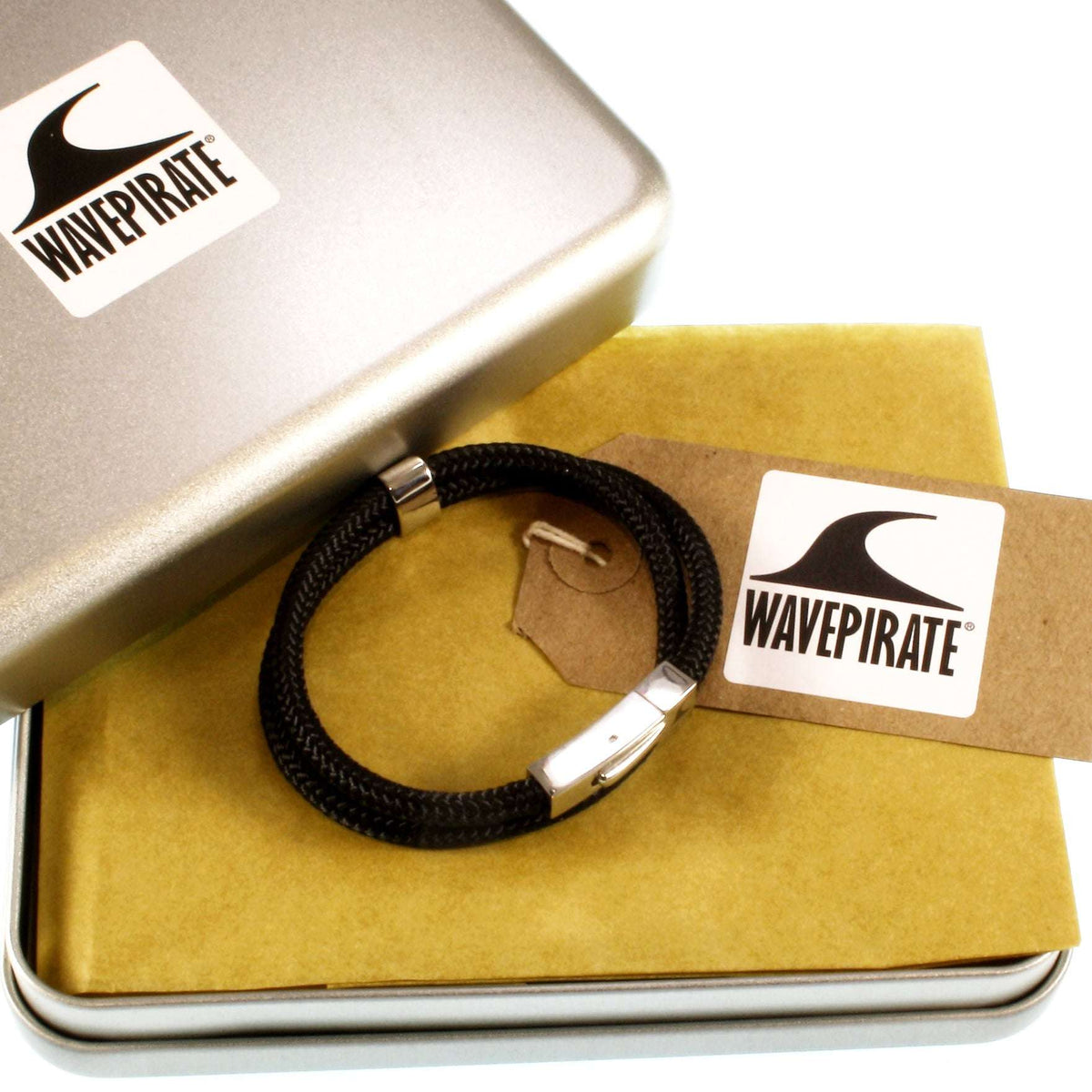 segeltauarmband-herren-damen-schwarz-two-geflochten-Edelstahlverschluss-geschenkverpackung-wavepirate-shop-st