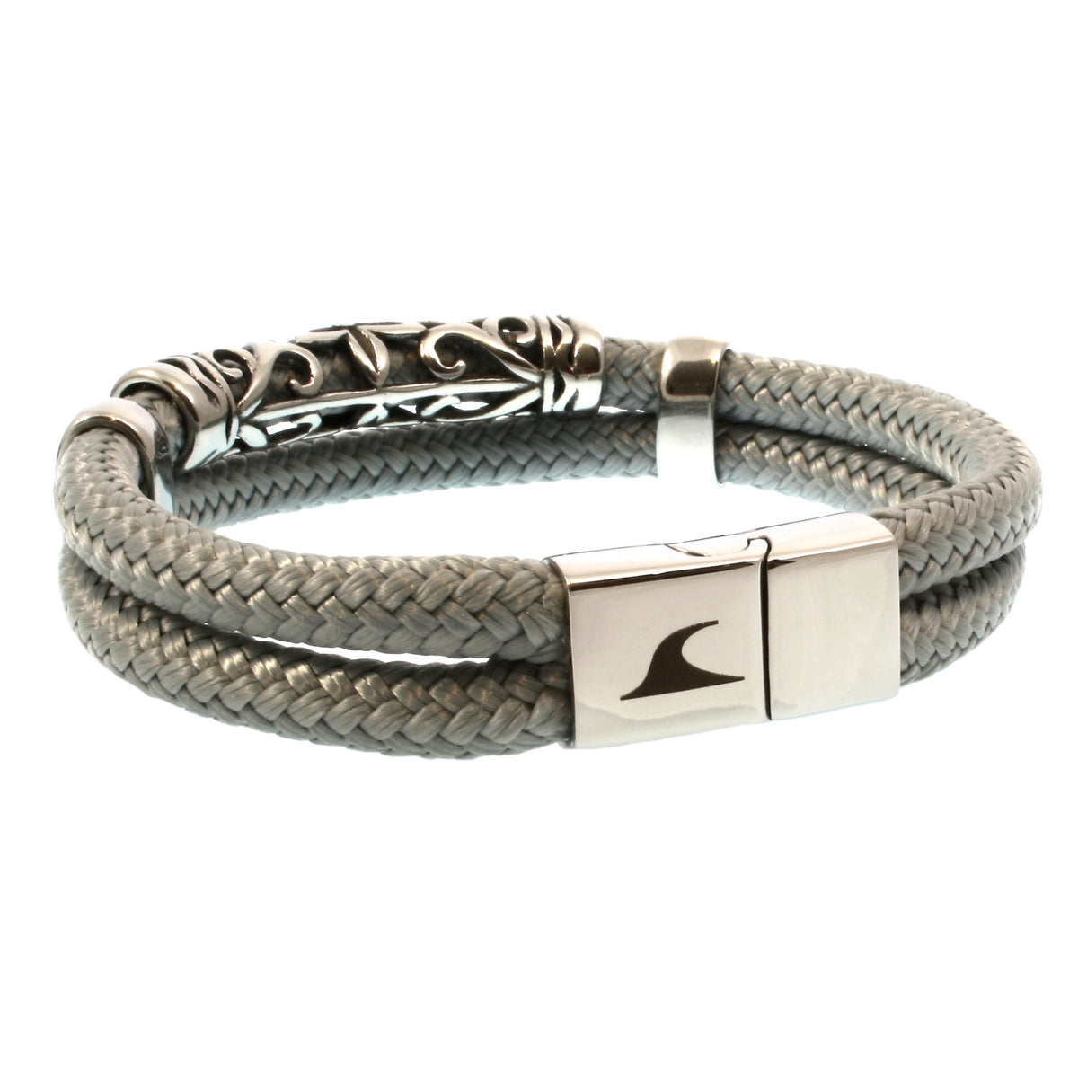segeltauarmband-herren-grau-xo-geflochten-Edelstahlverschluss-hinten-wavepirate-shop-st
