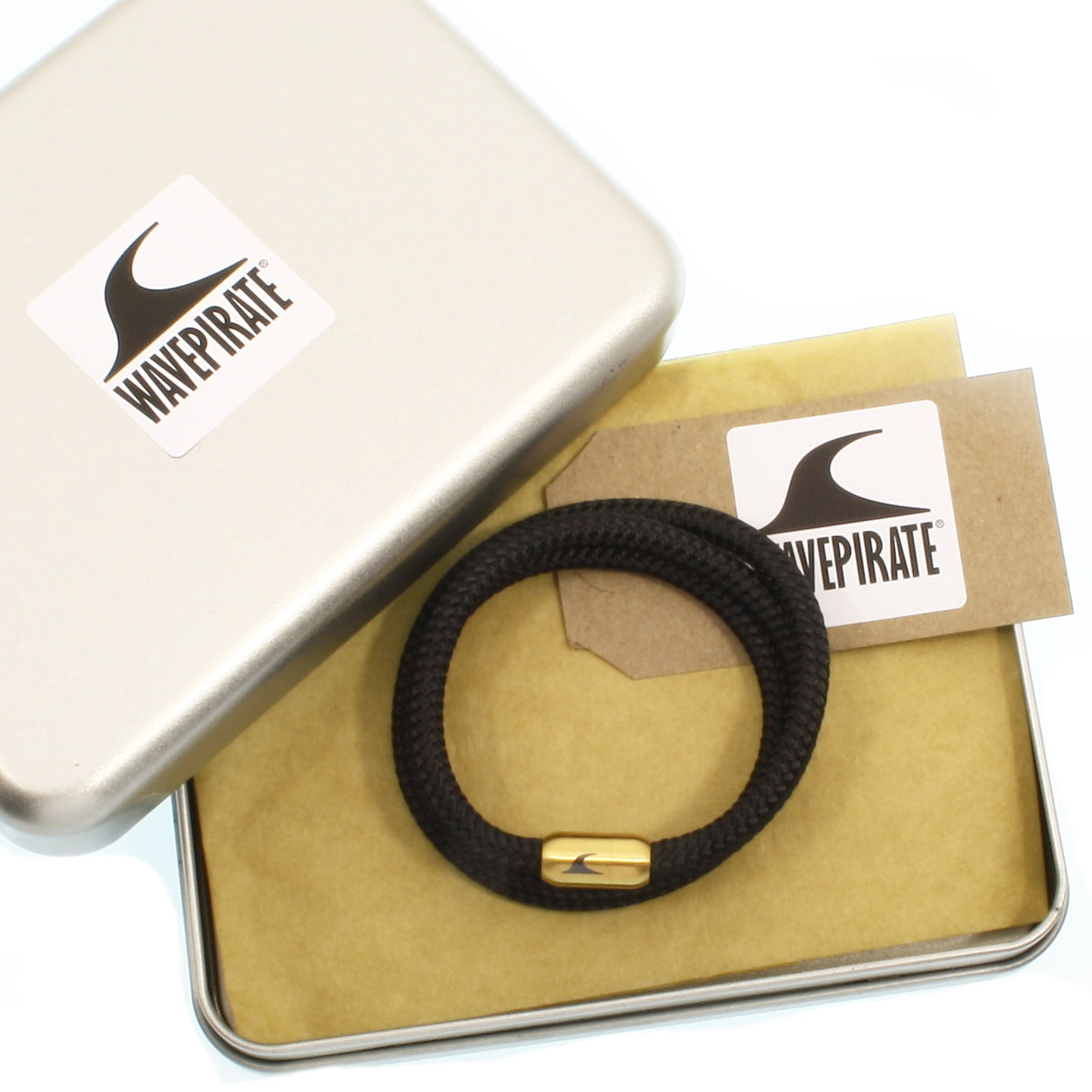 segeltauarmband-herren-schwarz-gold-storm-geflochten-Edelstahlverschluss-geschenkverpackung-wavepirate-shop-st