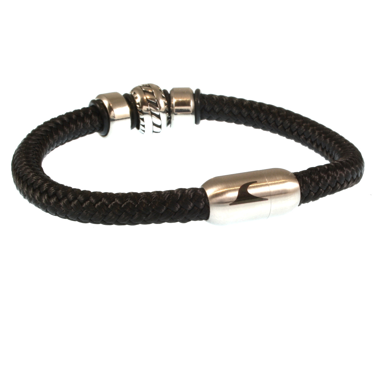 segeltauarmband-herren-schwarz-silber-steel-geflochten-Edelstahlverschluss-hinten-wavepirate-shop-r