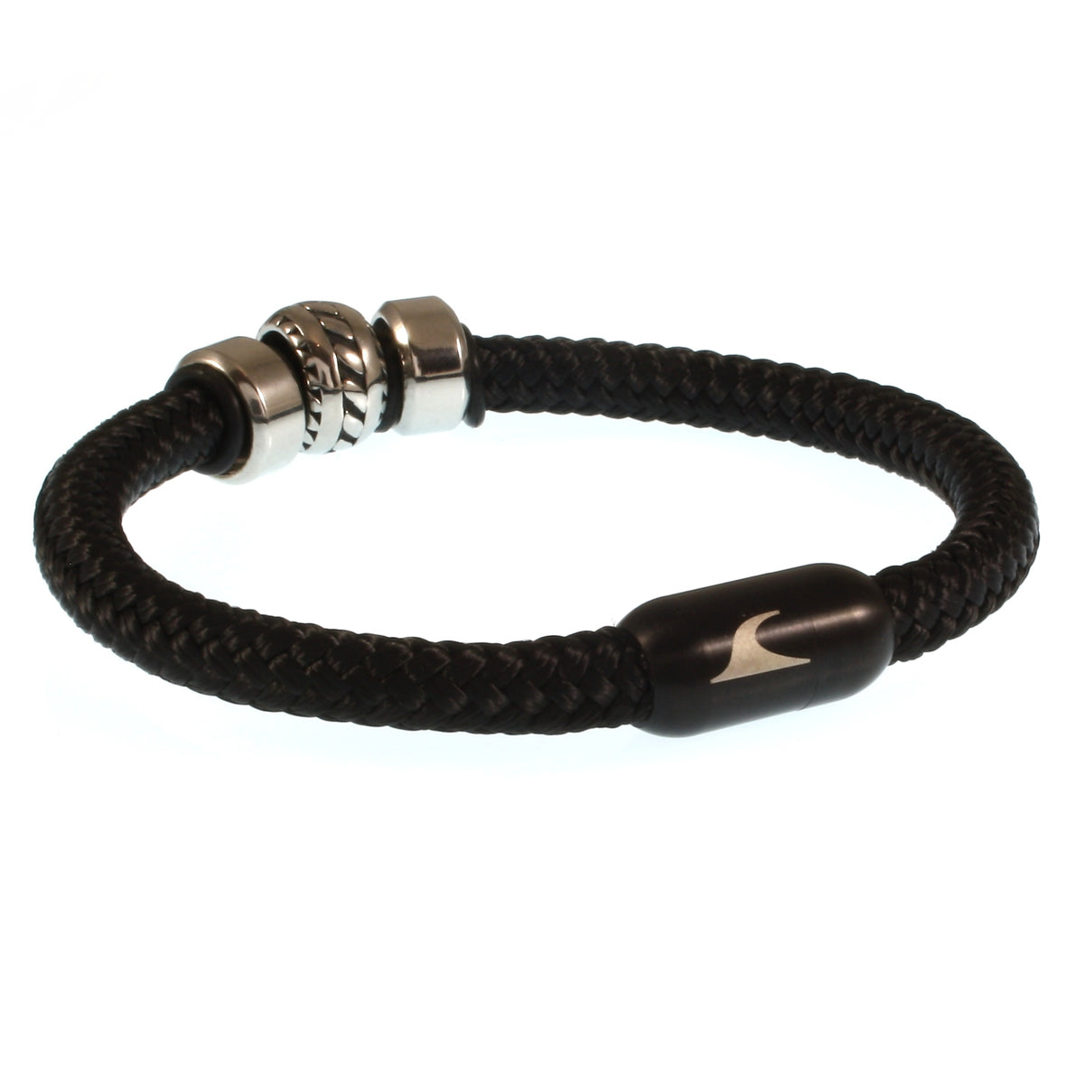 segeltauarmband-herren-steel-schwarz-geflochten-Edelstahlverschluss-vorn-wavepirate-shop-r1