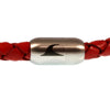 WAVEPIRATE Lederarmband HAWAII F Rot mit Edelstahlmagnetverschluss
